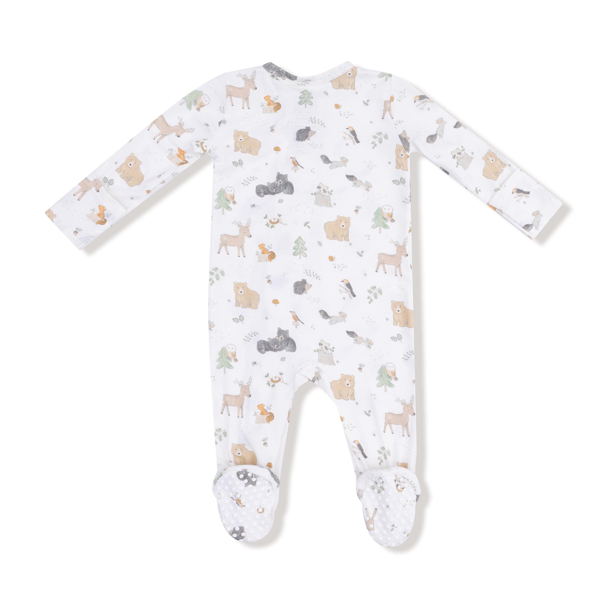 Woodland Babies - 2 Way Zipper Footie Angel Dear Lil Tulips