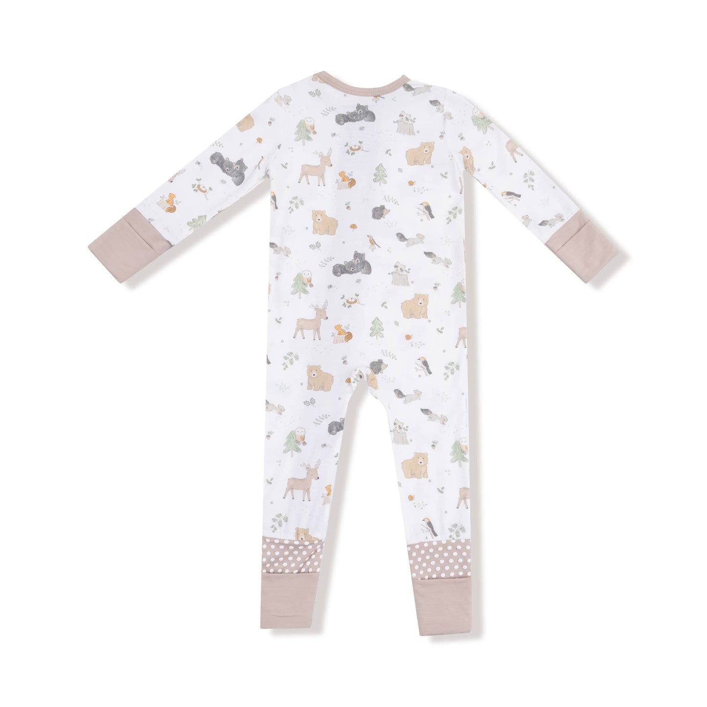 Woodland Babies - 2 Way Zipper Romper Angel Dear Lil Tulips