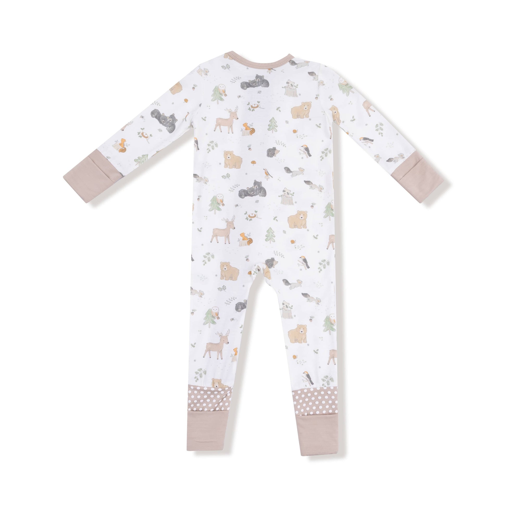 Woodland Babies - 2 Way Zipper Romper Angel Dear Lil Tulips