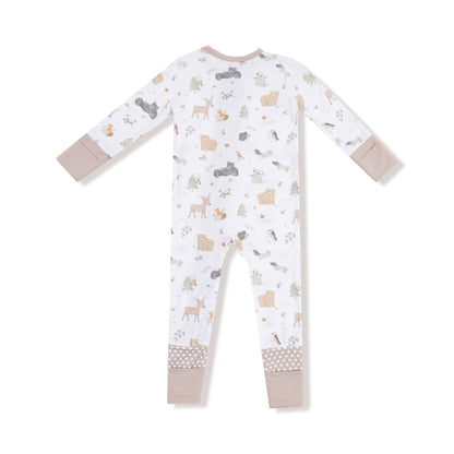 Woodland Babies - 2 Way Zipper Romper Angel Dear Lil Tulips