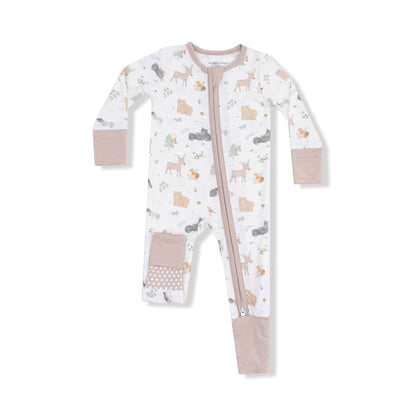 Woodland Babies - 2 Way Zipper Romper Angel Dear Lil Tulips
