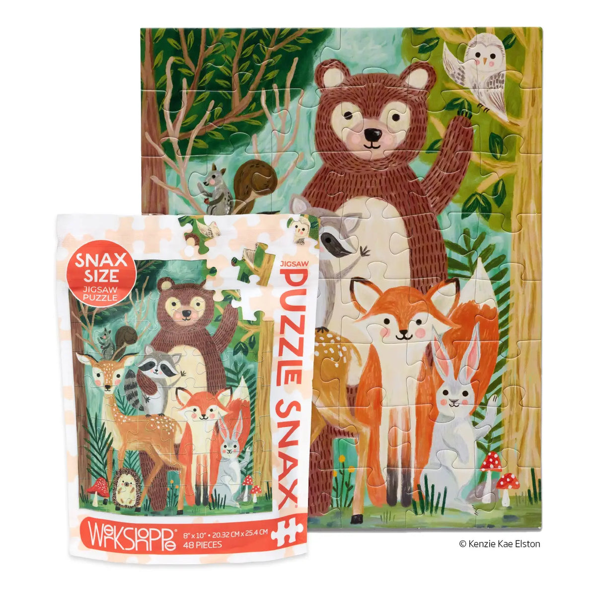 Woodland Cuties 48 Piece Kids Puzzle WerkShoppe Lil Tulips