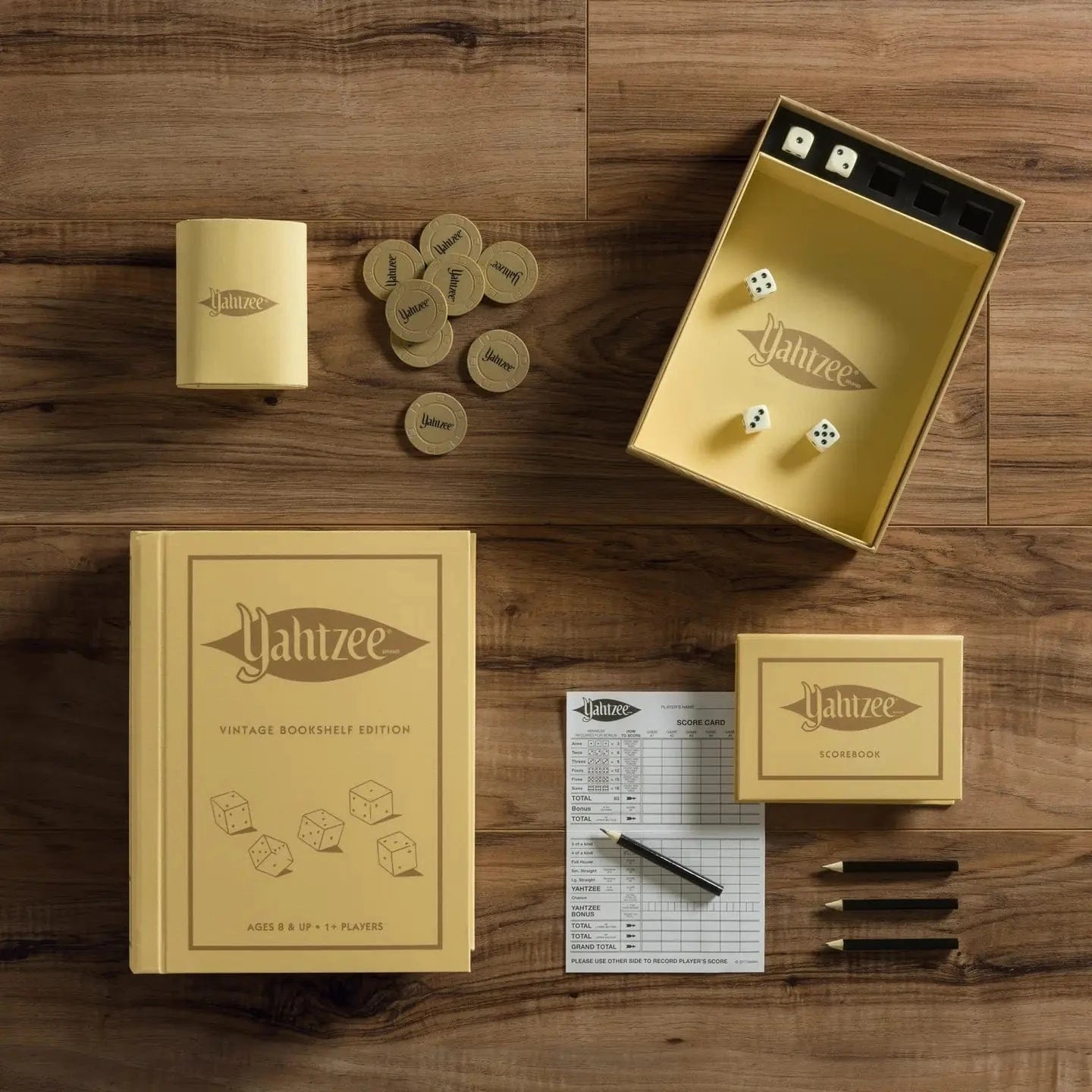 Yahtzee Vintage Bookshelf Edition WS Game Company Lil Tulips