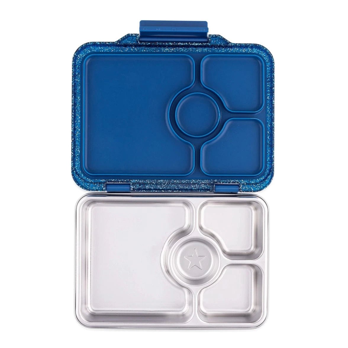 Yumbox Prêt – Leakproof Stainless Steel Bento - Blue Glitter Yumbox Lil Tulips