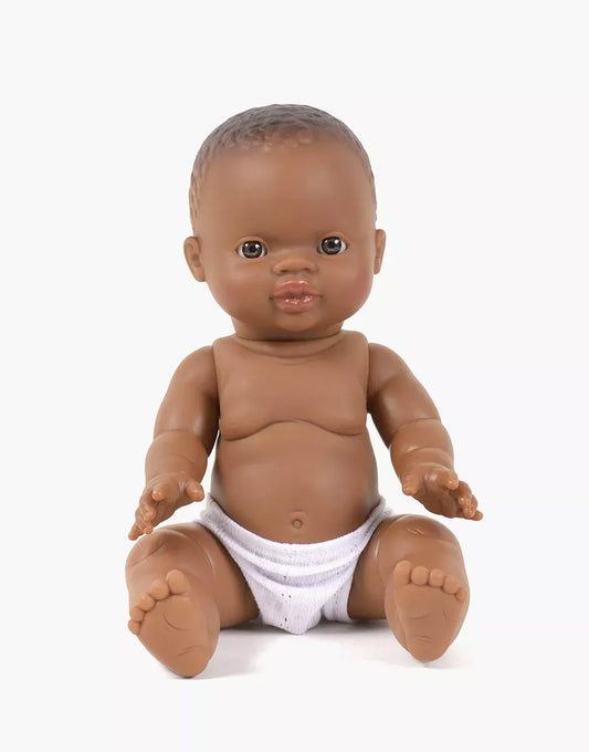 Zach Little African Boy Doll (Caramel Eyes) Minikane Lil Tulips