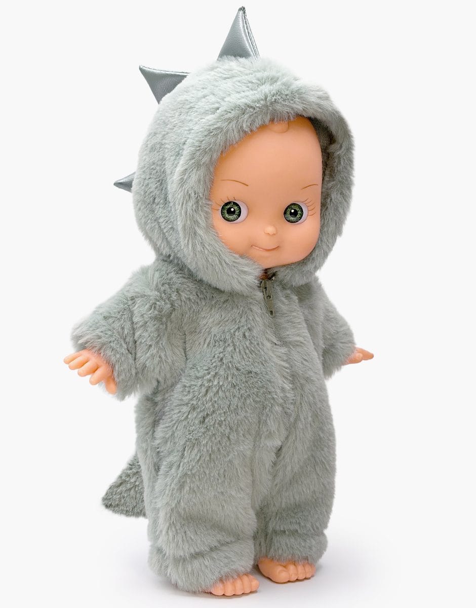 Zebulon Mini Panchas Doll - Verdigris Dinosaur Fantasia Outfit - 27 cm Minikane Lil Tulips