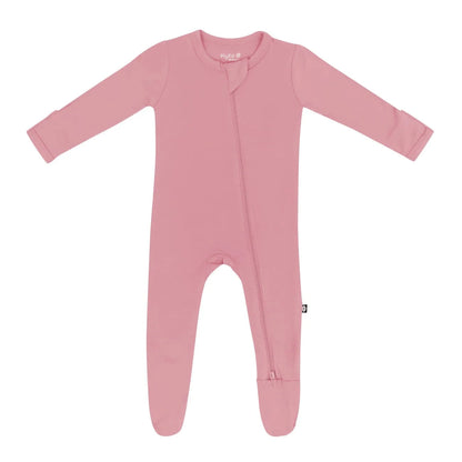 Zippered Footie in Apple Blossom Kyte Baby Lil Tulips