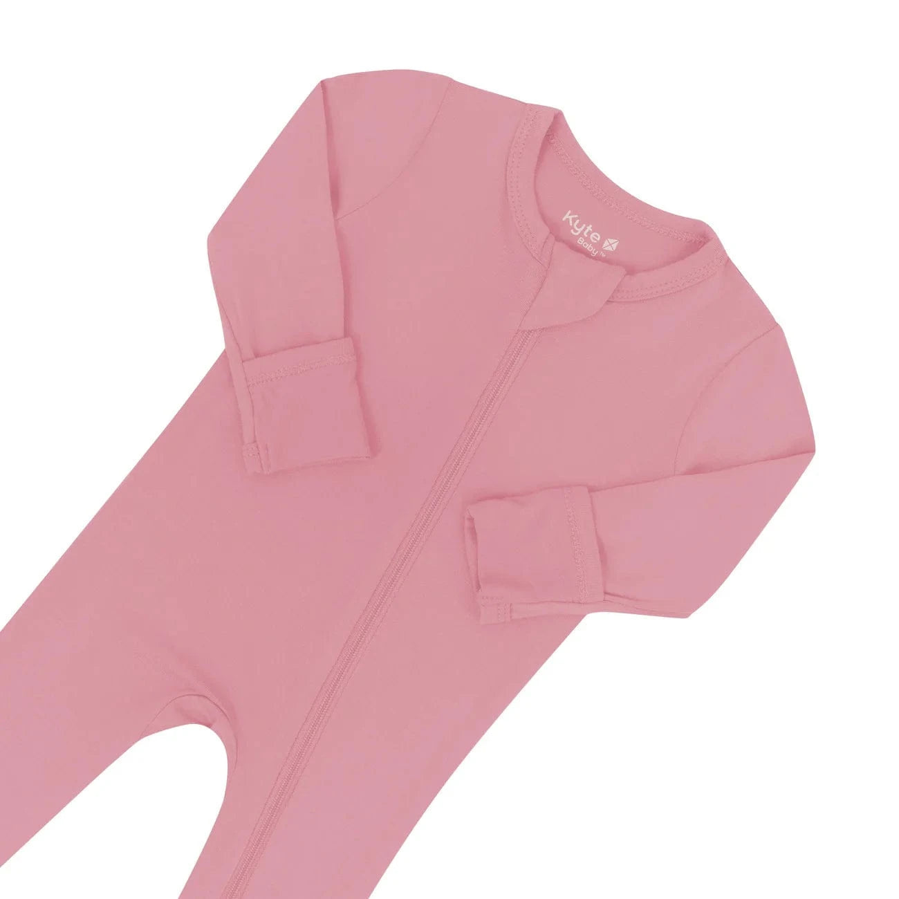 Zippered Footie in Apple Blossom Kyte Baby Lil Tulips