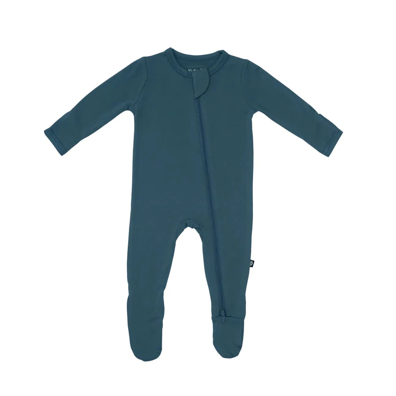 Zippered Footie in Atlantic Kyte Baby Lil Tulips