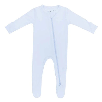 Zippered Footie in Mist Kyte Baby Lil Tulips