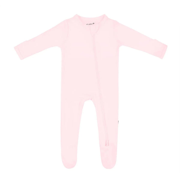 Zippered Footie in Sakura Kyte Baby Lil Tulips