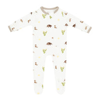 Zippered Footie in Western Kyte Baby Lil Tulips