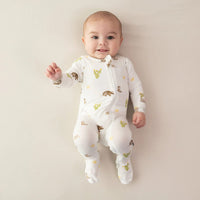 Zippered Footie in Western Kyte Baby Lil Tulips