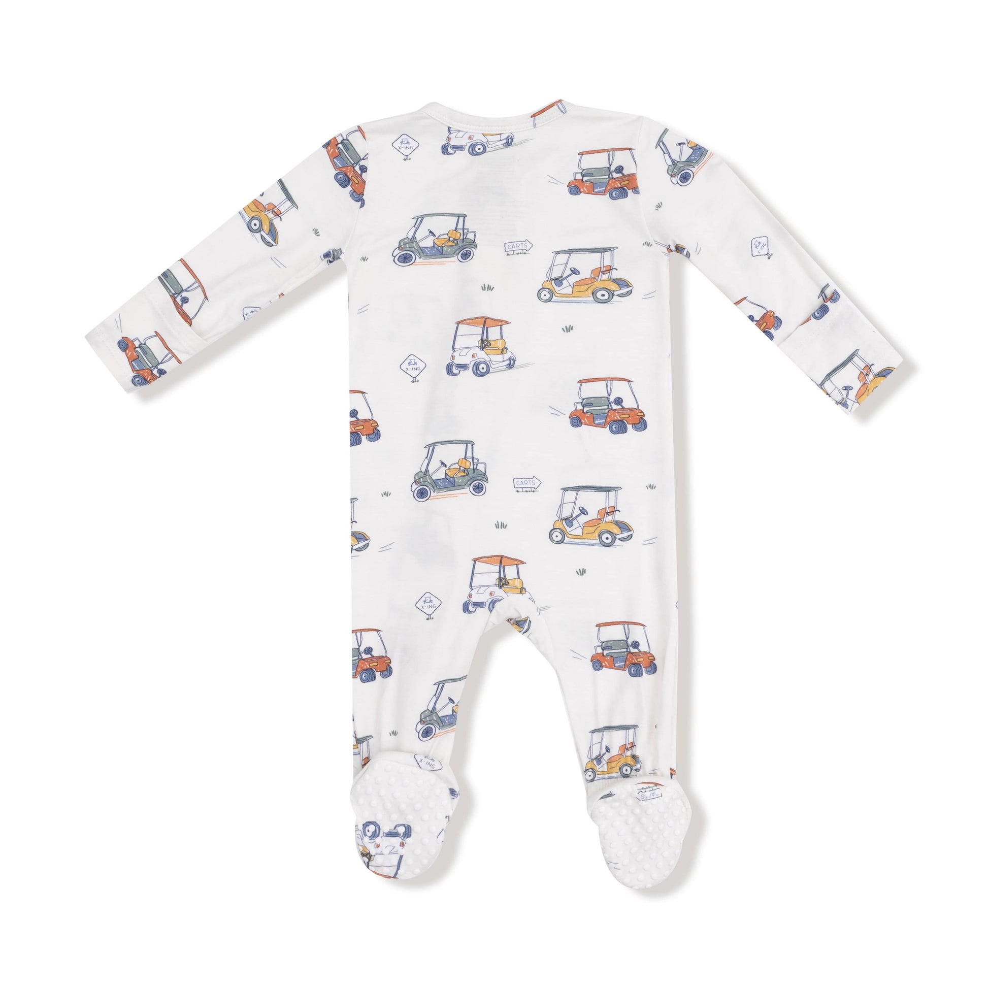 Zooming Golf Carts - 2 Way Zipper Footie Angel Dear Lil Tulips