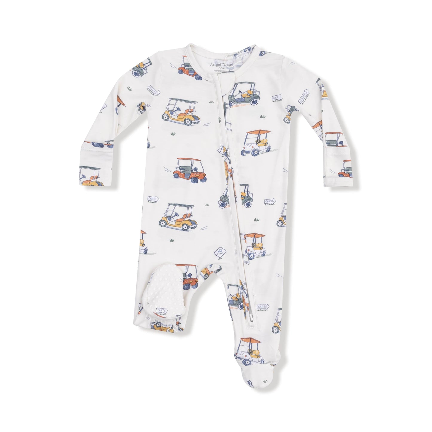 Zooming Golf Carts - 2 Way Zipper Footie Angel Dear Lil Tulips