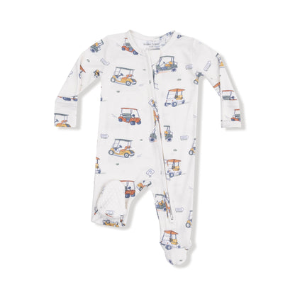Zooming Golf Carts - 2 Way Zipper Footie Angel Dear Lil Tulips