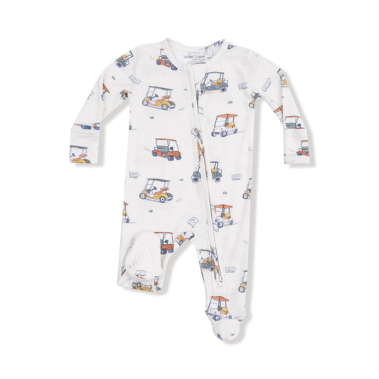 Zooming Golf Carts - 2 Way Zipper Footie Angel Dear Lil Tulips