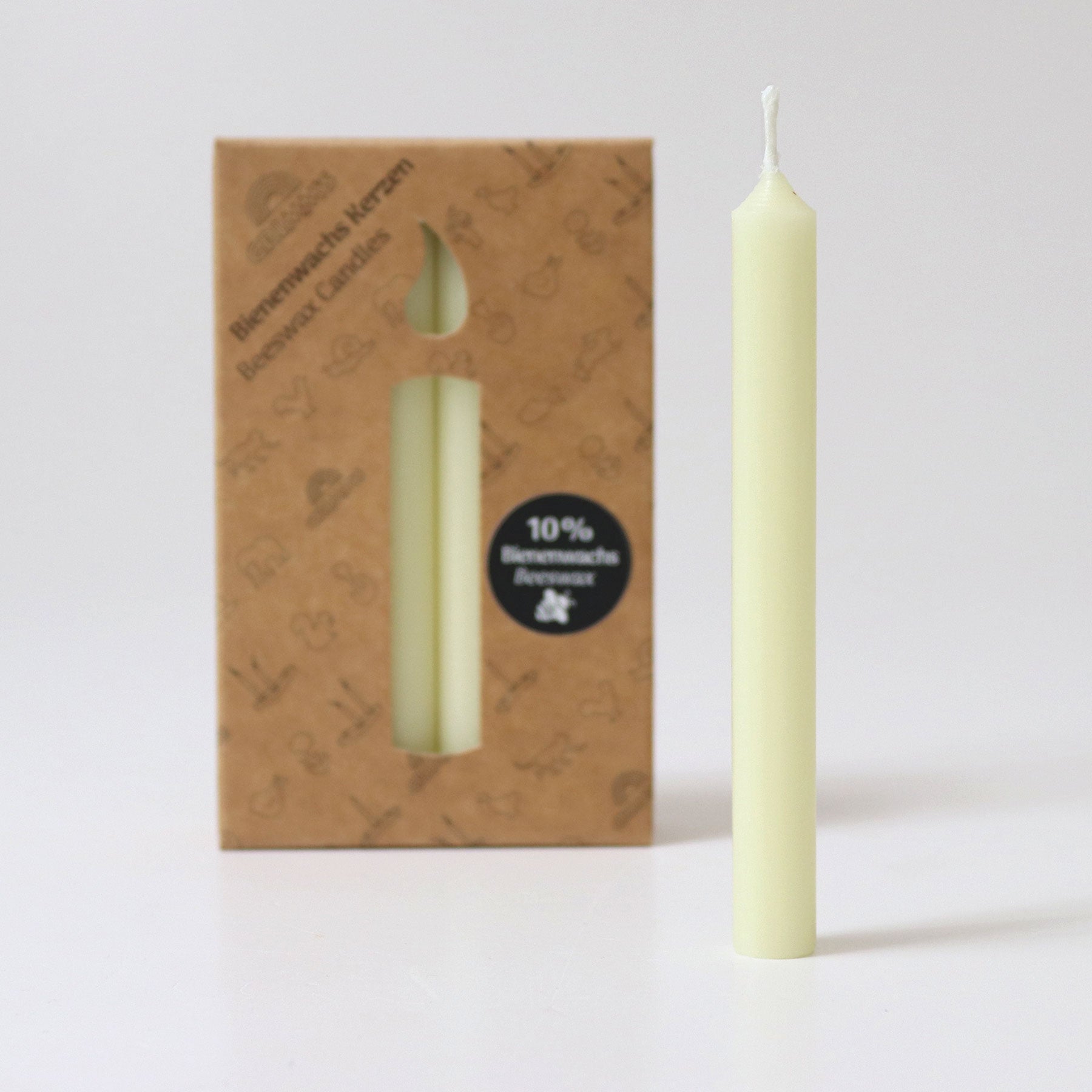Creme Beeswax Candles (100%) - 12 pc.