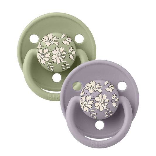 BIBS x LIBERTY De Lux 2 PACK Capel - Sage Mix