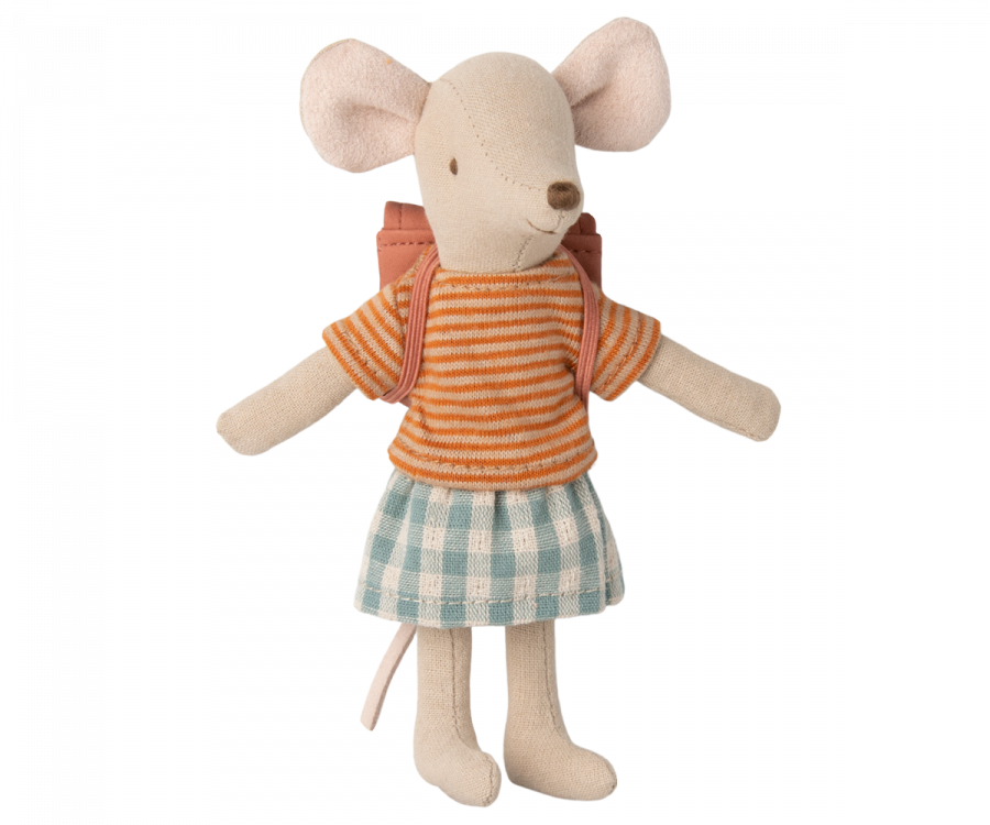 Clothes and Bag for Big Sister Mouse - Old Rose