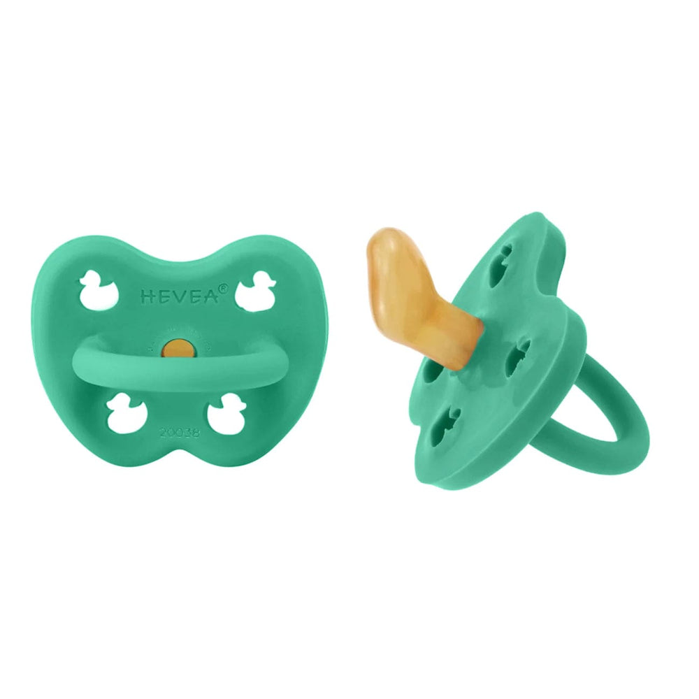 2-pack Orthodontic Pacifier (3-36 months) - Pop of Green LE Hevea Pacifiers & Teethers Lil Tulips
