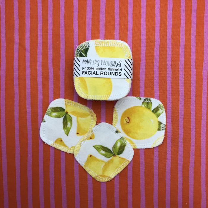 20 Facial Rounds - Vintage Lemons Marleys Monsters Lil Tulips