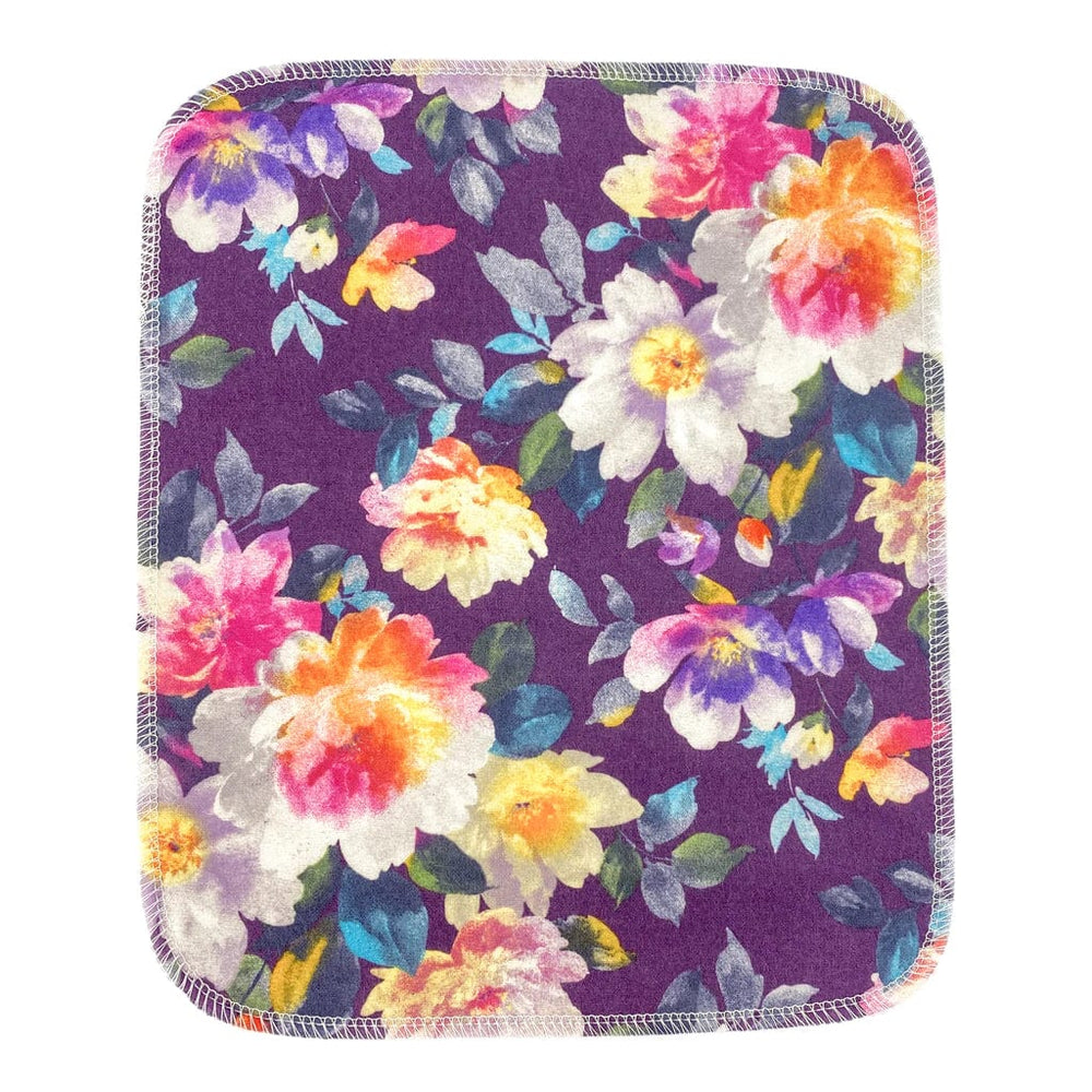 24 Rolled Unpaper Towels - Purple Floral Marleys Monsters Lil Tulips