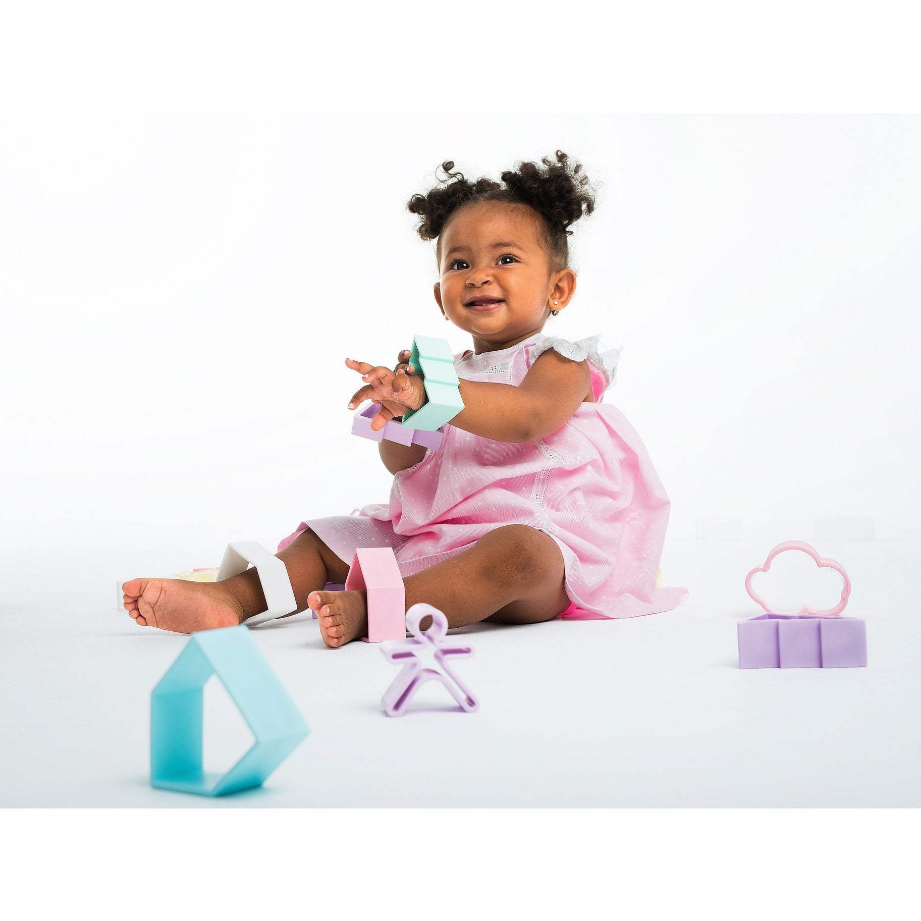 Pastel Silicone House & Kid - Blue