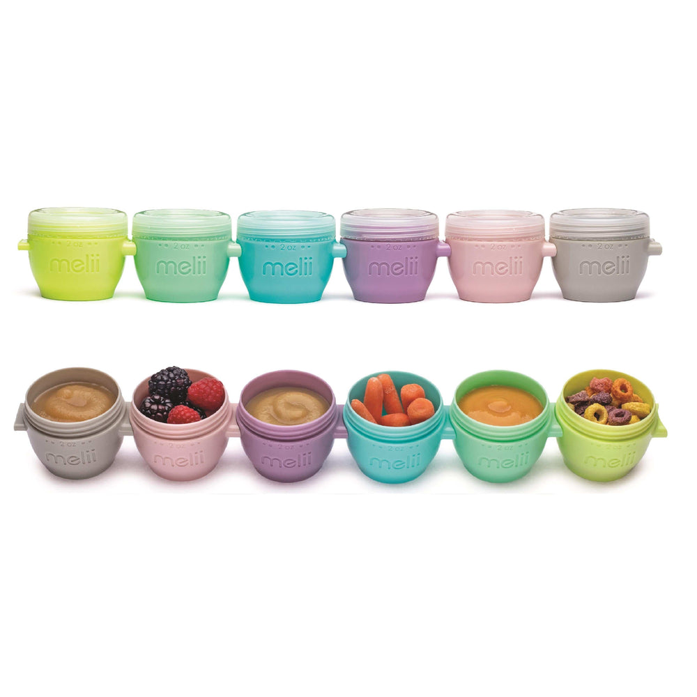 2oz Snap & Go Pods - 6 Freezer & Snack Containers Melii Lil Tulips