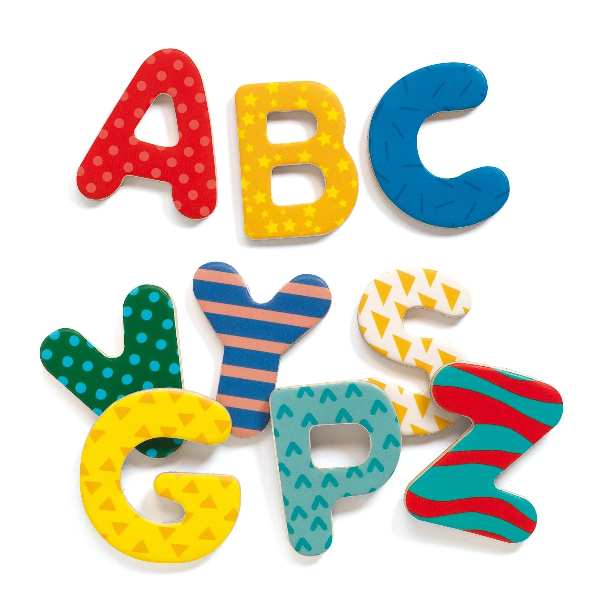 38 Big Letters Alphabet Wooden Magnets Djeco Lil Tulips