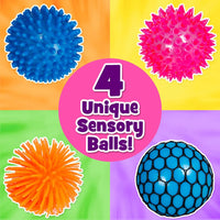4 Stress Relief Balls Sense & Grow Lil Tulips