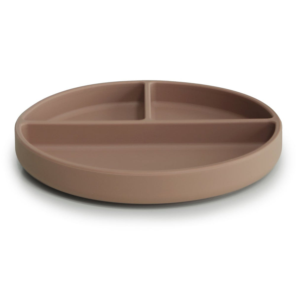Divided Silicone Suction Plate (Natural)