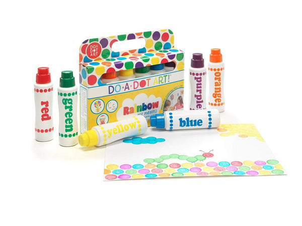 6 Pack Rainbow Marker Do a Dot Art Lil Tulips
