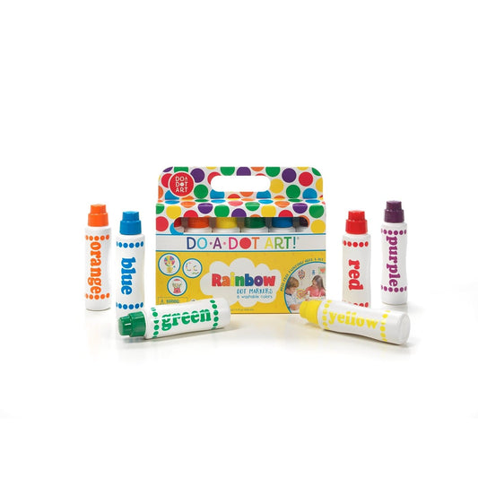 6 Pack Rainbow Marker Do a Dot Art Lil Tulips