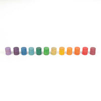 72 Wooden Coins in 12 Colors Grapat Lil Tulips