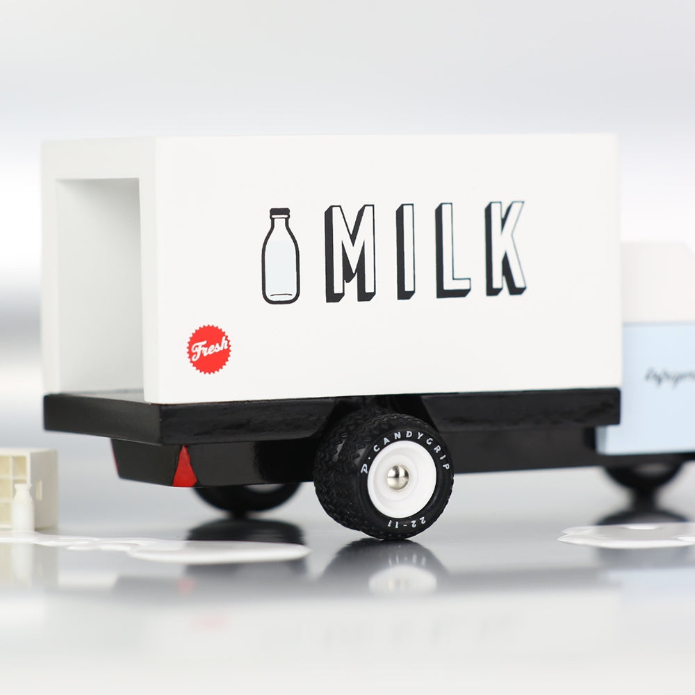 Milk Truck Wooden Car