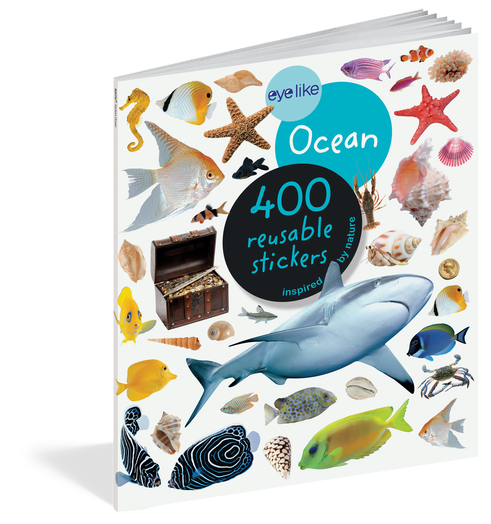 Ocean Eyelike Reusable Stickers