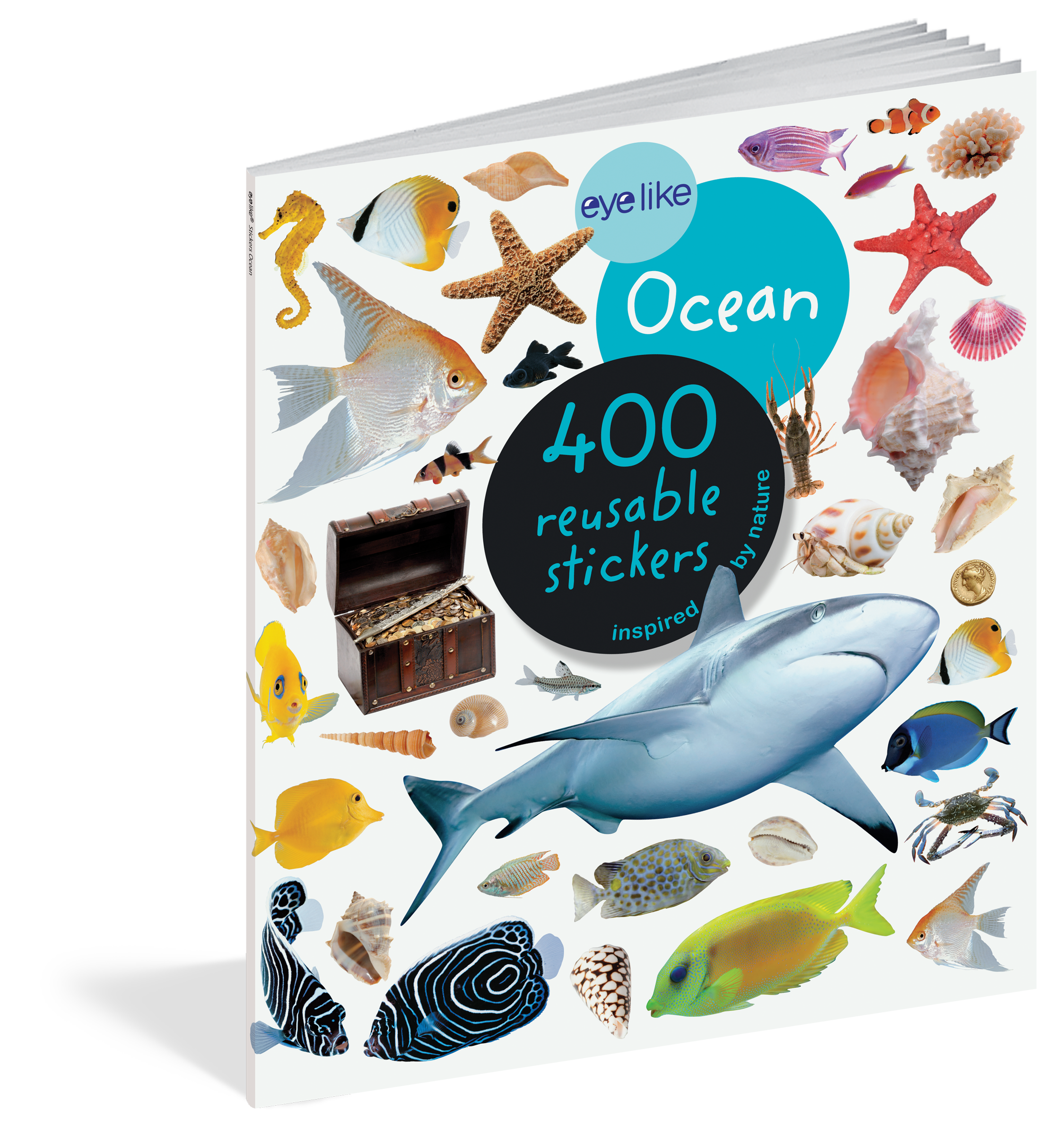 Ocean Eyelike Reusable Stickers