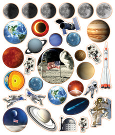 Space Eyelike Reusable Stickers