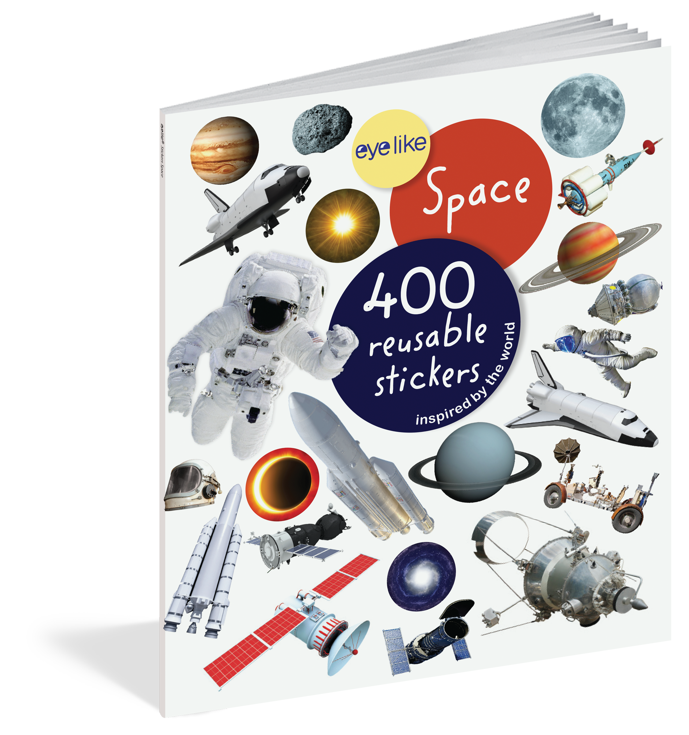 Space Eyelike Reusable Stickers