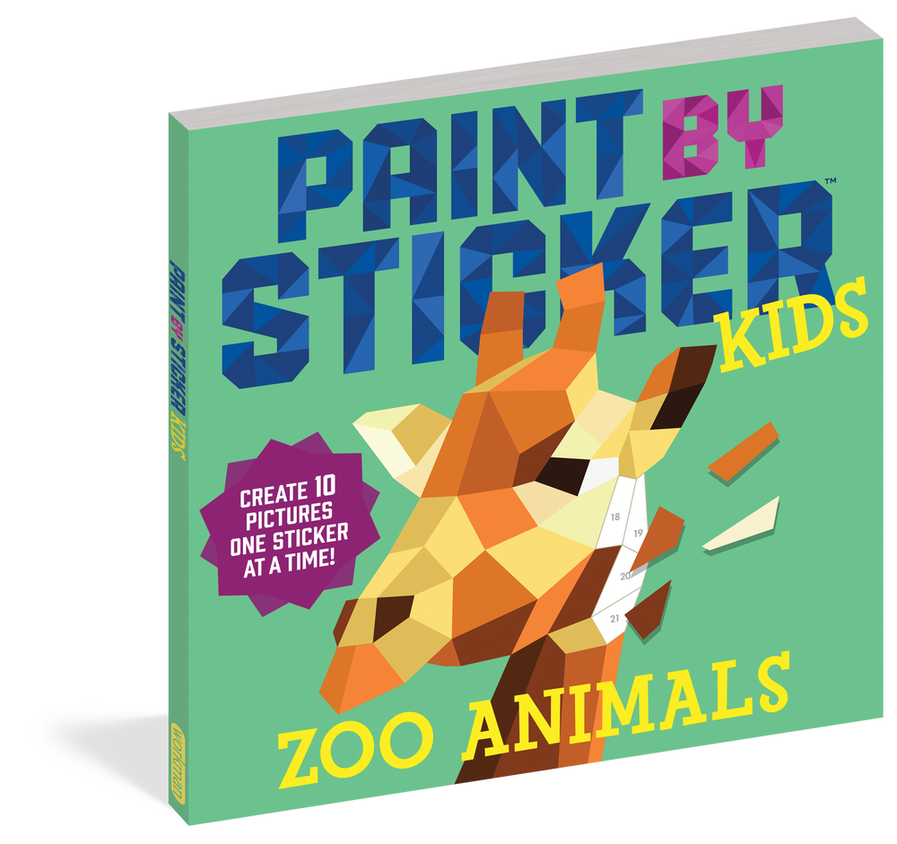 Paint by Sticker Kids: Zoo Animals