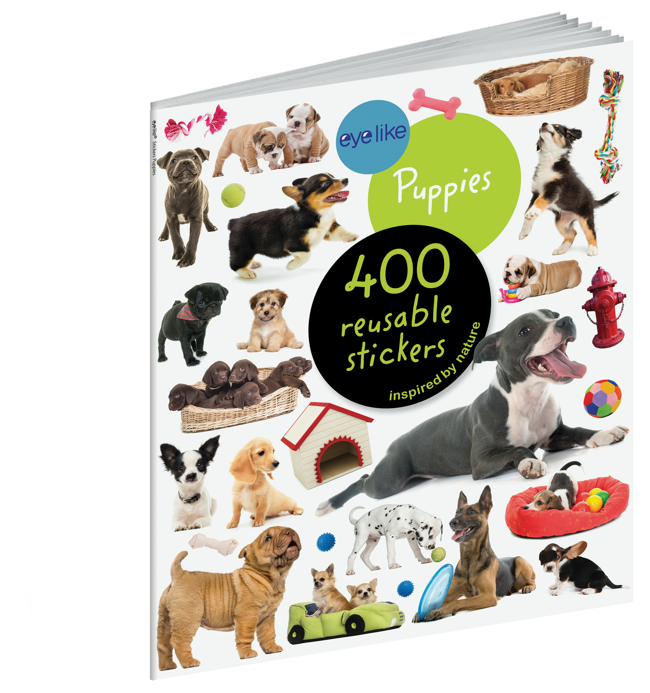 Puppies Eyelike Reusable Stickers