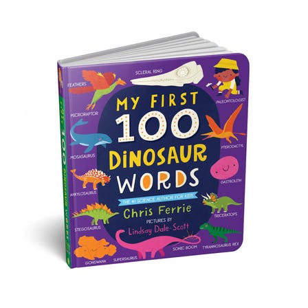 My First 100 Dinosaur Words - Board Book (Padded)