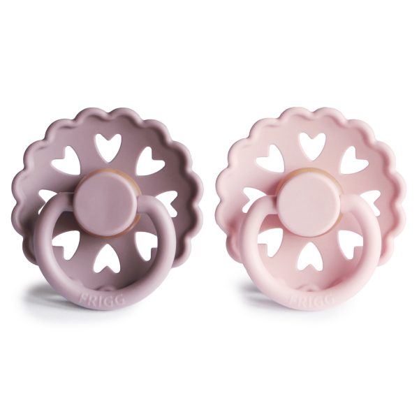 FRIGG Andersen Natural Rubber Baby Pacifier (Twilight Mauve / White Lilac)