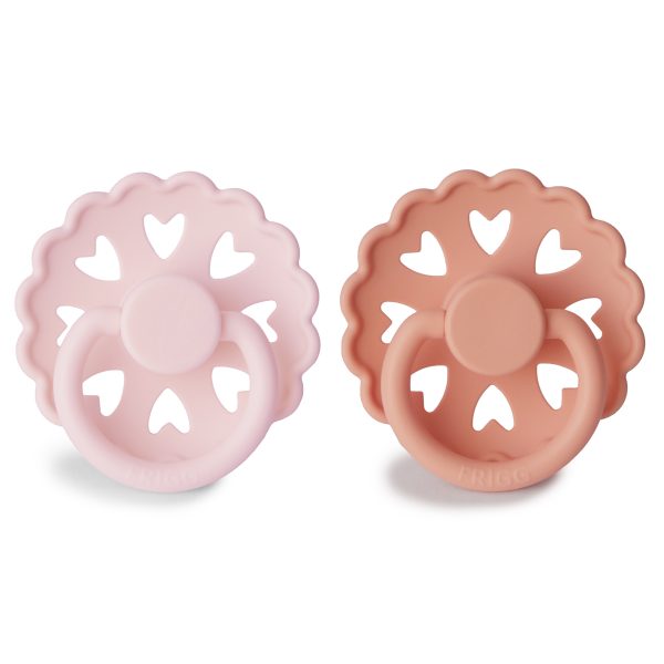FRIGG Andersen Silicone Baby Pacifier (White Lilac / Pretty in Peach)