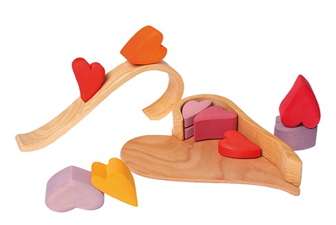Red Hearts Building Set