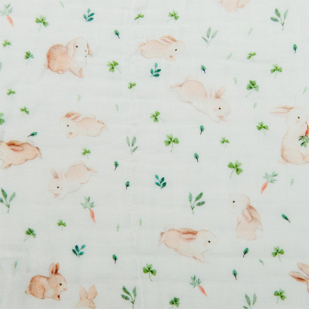 Muslin Quilt Blanket - Bunny Meadow