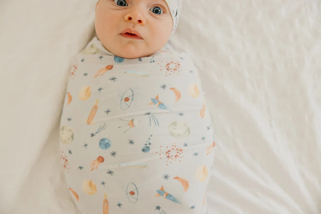 Cosmos Knit Swaddle Blanket