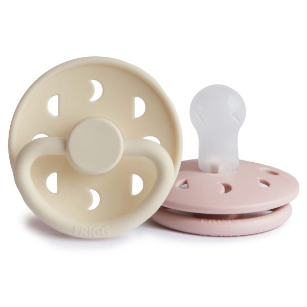 FRIGG Moon Silicone Baby Pacifier (Blush / Cream)