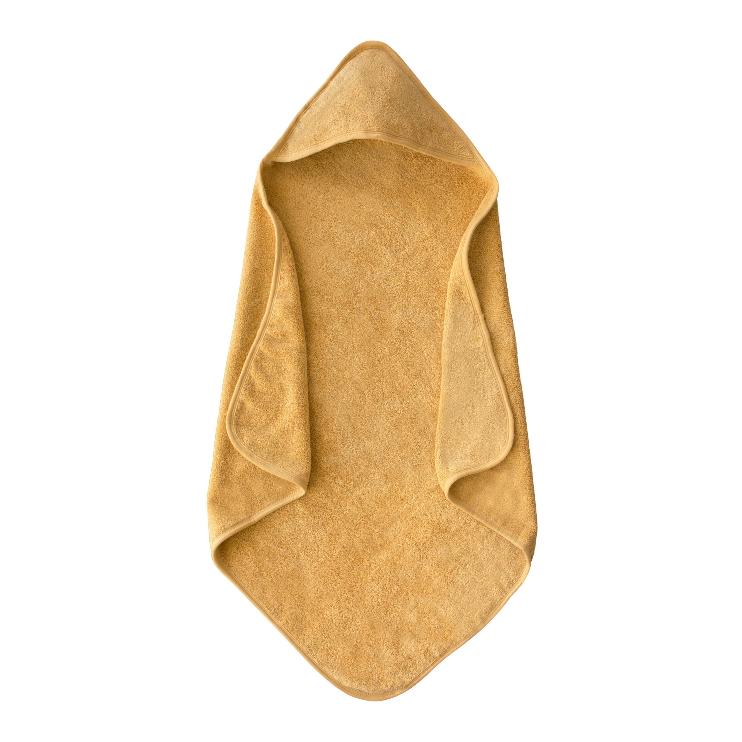 Organic Cotton Baby Hooded Towel (Fall Yellow)